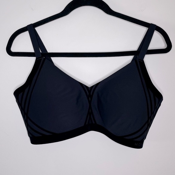 Honeylove Silhouette Bra in Black sexy velvet Size 1X - Picture 14 of 14